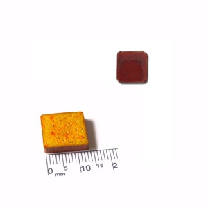 набор керамической мозаики 15*15*3мм 50шт красный томатный 112347 /aleamosaic