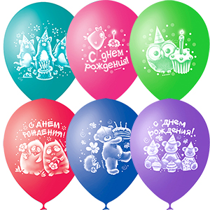 шар возд. 10" зверушки-игрушки пастель+декоратор т0205 /lo