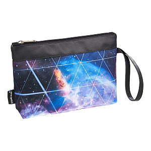 косметичка streetline blue stardust 230*160мм полиэстер+исккожа, 54856 /ek