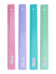 линейка 25см цветная цвета прованса ассорти л-0440 /пп изображение линейка 25см цветная цвета прованса ассорти л-0440 /пп