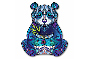 контурный пазл 107 панда с веткой деревянный hd20012 /hobby day изображение контурный пазл 107 панда с веткой деревянный hd20012 /hobby day