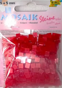 набор глянцевой мозаики 5*5см 700шт оттенки красного 59120 /aleamosaic