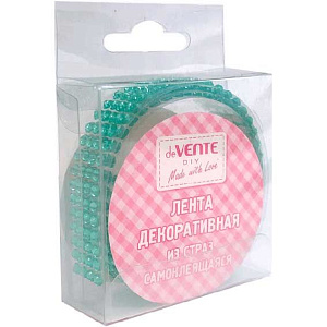 клейкая лента декоративная 16мм*50см стразы зеленые акриловые 9040219 /devente клейкая лента декоративная 16мм*50см стразы зеленые акриловые 9040219 /devente