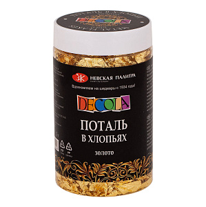 поталь хлопья 3г в банке золото 206421739 /decola