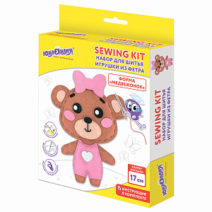 набор для шитья игрушки из фетра медвежонок, 664492 /юнландия набор для шитья игрушки из фетра медвежонок, 664492 /юнландия