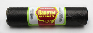 мешки для мусора 120л 10шт/уп., 70*110, 40мкм, пвд, особо прочные  /фабупак