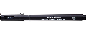 линер pin005-200 (s) 0.05мм черный /uni