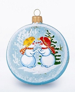 шар 4 снеговички к/уп с1755 /елочка изображение шар 4 снеговички к/уп с1755 /елочка