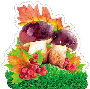 мини-плакат фигурный листья, грибы и рябина 200*200 10-10.02-0032 /miland изображение мини-плакат фигурный листья, грибы и рябина 200*200 10-10.02-0032 /miland