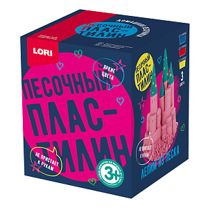 пластилин песочный 3цв*100гр пп-015 /lori