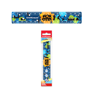 линейка 15см пластик monsters 55471 /ek