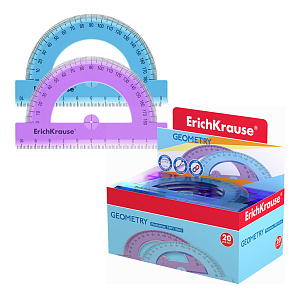 транспортир средний 10см standart голуб/фиол ассорти 52985 /ek изображение транспортир средний 10см standart голуб/фиол ассорти 52985 /ek