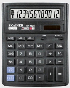 skainer sк-482ii калькулятор 12р 2п (143*192*39.5 мм)