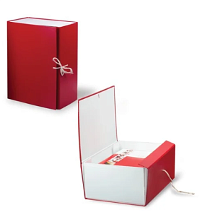 архивный короб 15см бумвинил красный изображение архивный короб 15см бумвинил красный