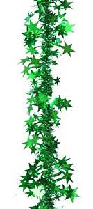 мишура звезды 2м зеленая м2206
