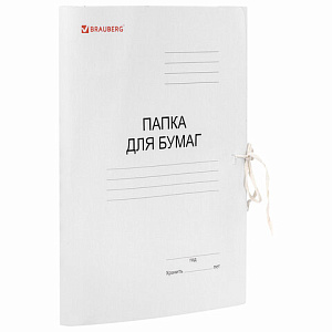 папка на завязках белая 320г/м2, мелованная 121513 /br