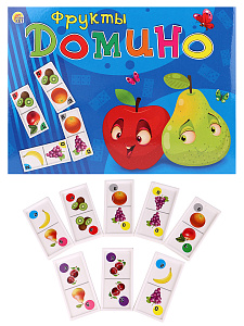 домино большое пластиковое фрукты ин-5994 /рыжийкот изображение домино большое пластиковое фрукты ин-5994 /рыжийкот