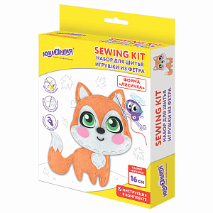 набор для шитья игрушки из фетра лисенок 664491 /юнландия набор для шитья игрушки из фетра лисенок 664491 /юнландия