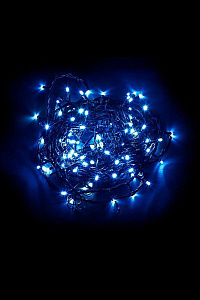 эл.гирл. 120л аквамариновых светодиодов 12м посл.подкл (до 10 гирл.) dc-ld120-og-e