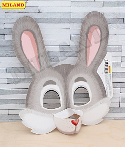 маска заяц картон крк-9285 /miland изображение маска заяц картон крк-9285 /miland