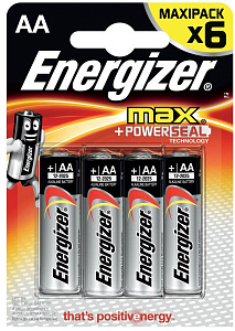 батарейка lr6 (аа) energizer max, alkaline power
