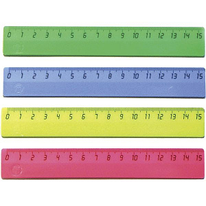 линейка 15см air fluo непрозрачная неоновая 5091501  /devente