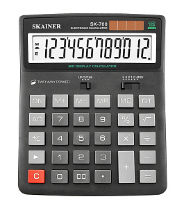 калькулятор  skainer sк-700,  700l  калькулятор 12 разрядов разрядов 