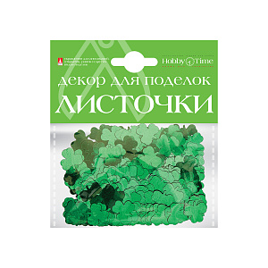 пайетки декоративные листочки 4вида ассорти 2-395 /hobbytime