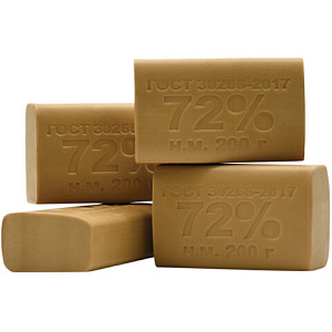 мыло хозяйственное 72%, 200 г, ммз, без упаковки, 70614 изображение мыло хозяйственное 72%, 200 г, ммз, без упаковки, 70614