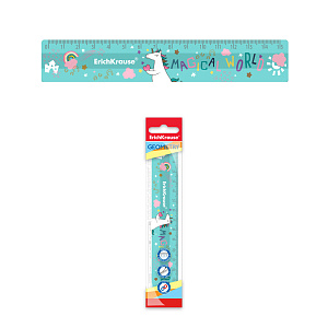 линейка 15см пластик rainbow skate 55479 /ek