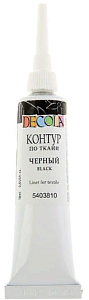 контур 18мл по ткани, черный, 5403810 /decola