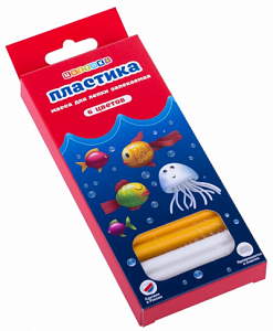 пластика цветик 6цв 120г 3441044 пластика цветик 6цв 120г 3441044