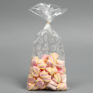 пакет упаковочный 14*29 новый год, прозрачный, 6831705 /дарите счастье