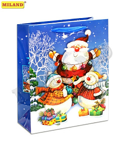 нг пакет бумажный 18*23*10 мерцание в тени, мат. ламин., пкп-6640 /dream cards
