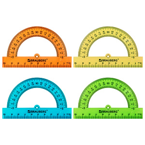 транспортир средний 10см ассорти неон 210847 /br изображение транспортир средний 10см ассорти неон 210847 /br