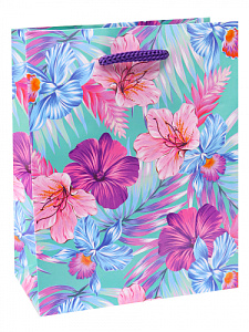 пакет бумажный 22*31*10 сезонные цветы, глян. ламинация, ппк-4428 /optima изображение пакет бумажный 22*31*10 сезонные цветы, глян. ламинация, ппк-4428 /optima фото