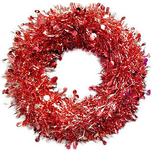 венок новогодний 30см рубин 86941 /феникс презент изображение венок новогодний 30см рубин 86941 /феникс презент