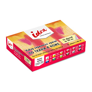 акрил 12цв.20мл по ткани idea, itas-12 /vista-artista