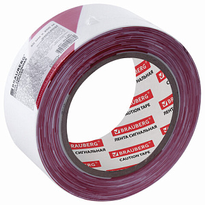 лента сигнальная красно-белая 50мм*200м 604890 /br изображение лента сигнальная красно-белая 50мм*200м 604890 /br