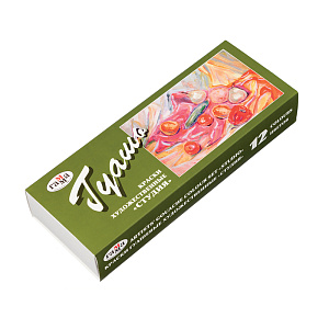 гуашь 12цв. 40мл студия 221029 /гамма гуашь 12цв. 40мл студия 221029 /гамма