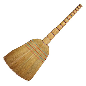 веник сорго 6-ти прошивной, "премиум", 400-440 г, ширина метелки 30-35см, длина 79см, 604230 изображение веник сорго 6-ти прошивной, "премиум", 400-440 г, ширина метелки 30-35см, длина 79см, 604230