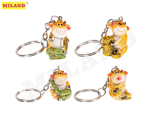 брелок улыбчивый бычок ассорти ну-0982 /miland