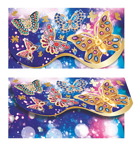 конверт без надписи бабочки 00064 /леда