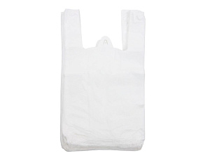 пакет-майка 24*44 (10мкм) белый изображение пакет-майка 24*44 (10мкм) белый фото