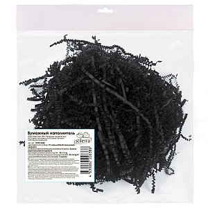 наполнитель бумажный гофрированный 50г черный spfp-50in /stilerra изображение наполнитель бумажный гофрированный 50г черный spfp-50in /stilerra фото