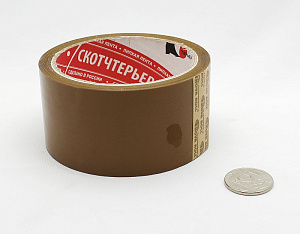 клейкая лента 48мм*66 коричневая 38мкм /nova roll