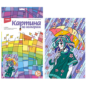 картина по номерам для малышей 20*28,5 аниме. прогулка под дождем б/подрам. ркн-112 /lori картина по номерам для малышей 20*28,5 аниме. прогулка под дождем б/подрам. ркн-112 /lori
