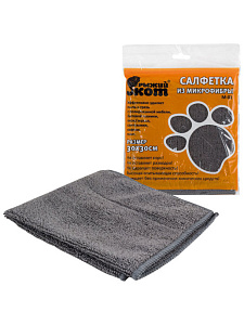 салфетка из микрофибры 30*30см, м-01 /рыжий кот