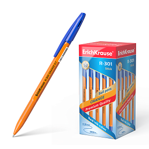 ручка 0,7 r-301 orange синяя 43194 /ек