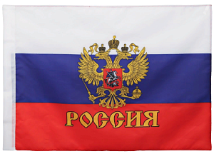 флаг рф 60*90см с флагштоком р23871-6 тфл13